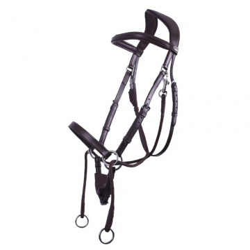 QHP Bitless Bridle Ceto Brown